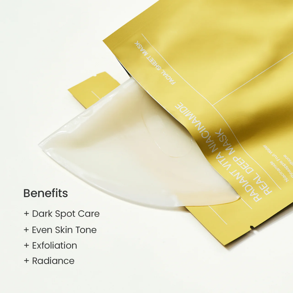 Radiant Vita Niacinamide Real Deep Mask – pigmenttiläiskien hoito ja kirkastus
