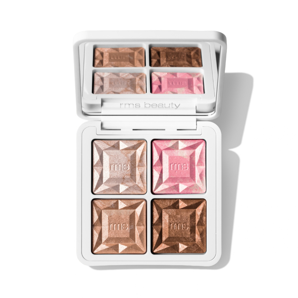 RMS Beauty ReDimension Daily Glow Sheer Highlighter Palette -highlighter-paletti, neljä hohtavaa sävyä