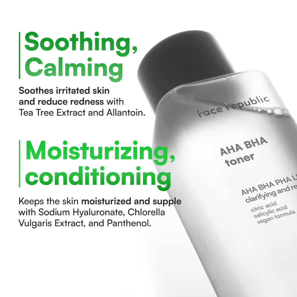 Face Republic | Clarifying AHA/BHA Toner - Naturelle