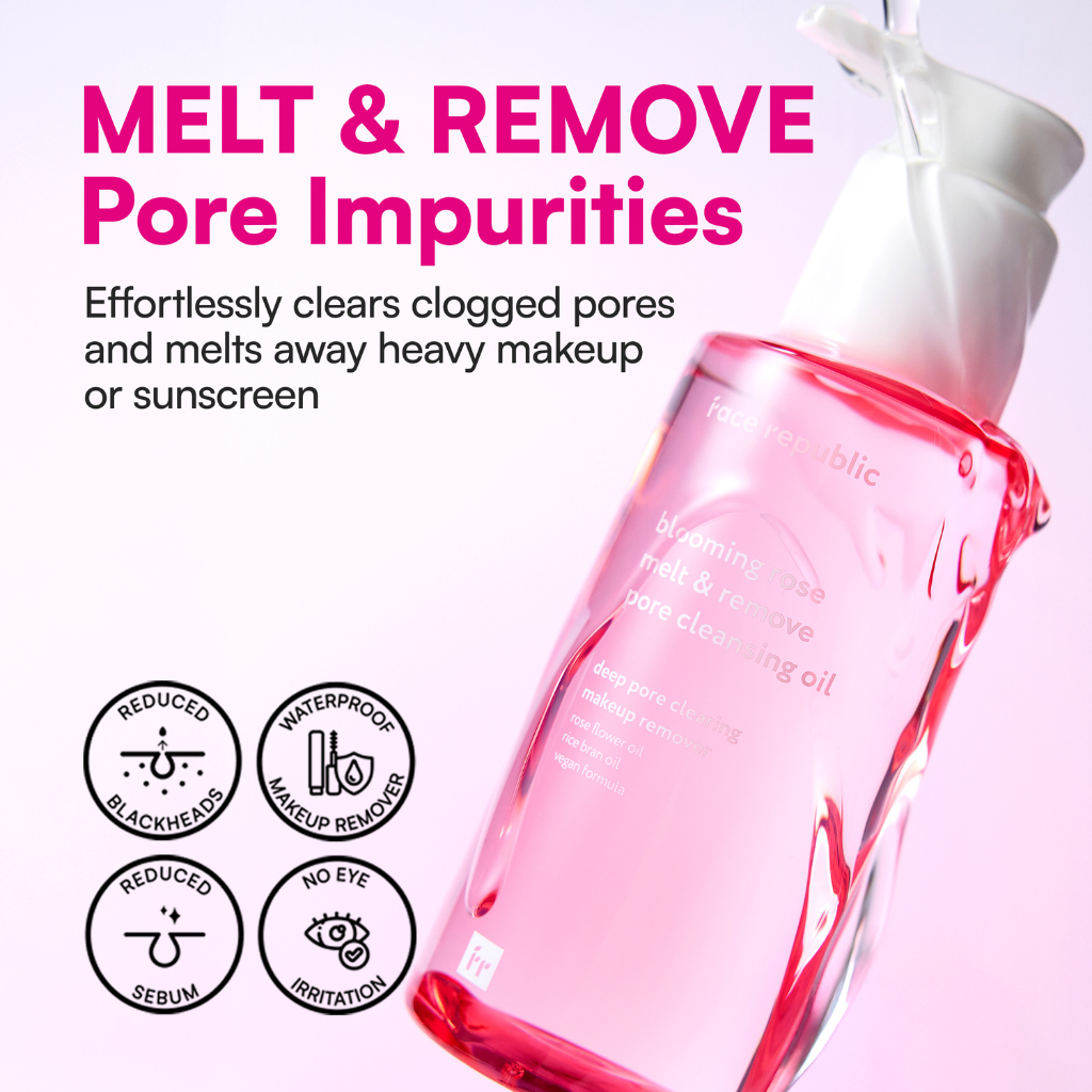 Face Republic | Blooming Rose Pore Cleansing Oil - Naturelle