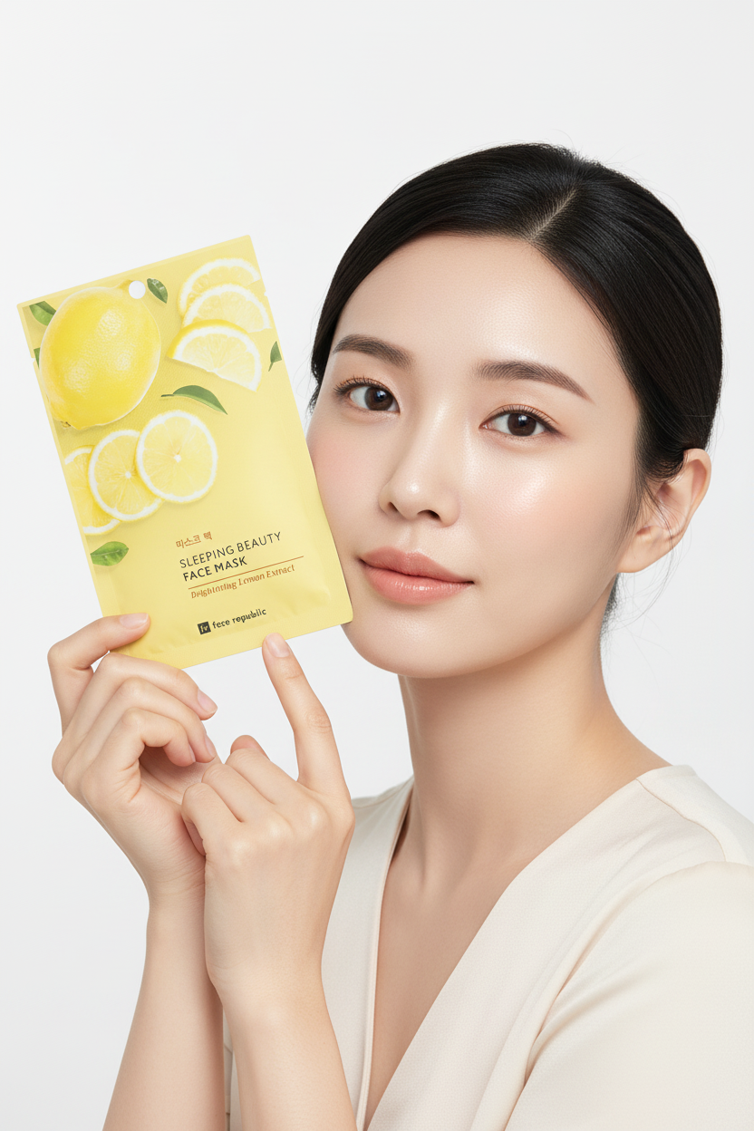 Face Republic | Brightening Lemon Sheet Mask - Naturelle