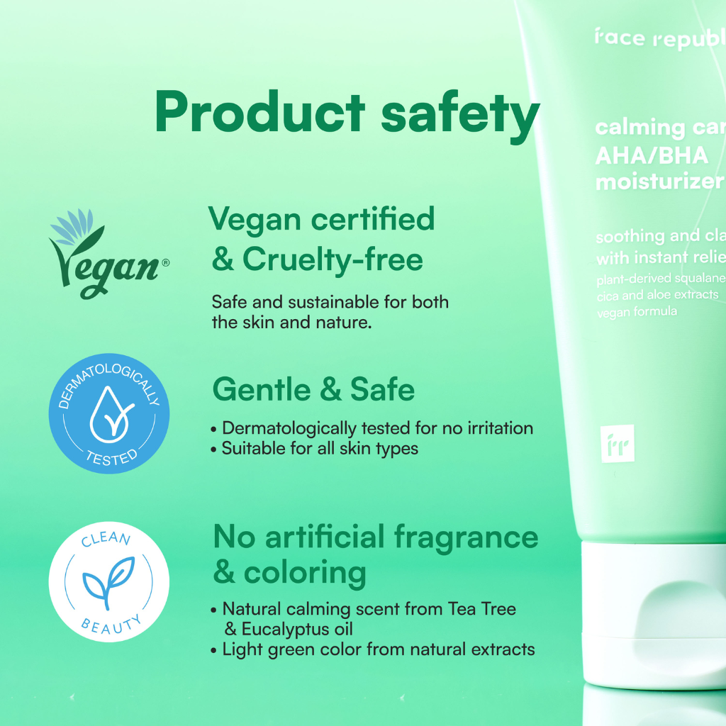 Face Republic | Calming Care AHA/BHA Moisturizer - Naturelle