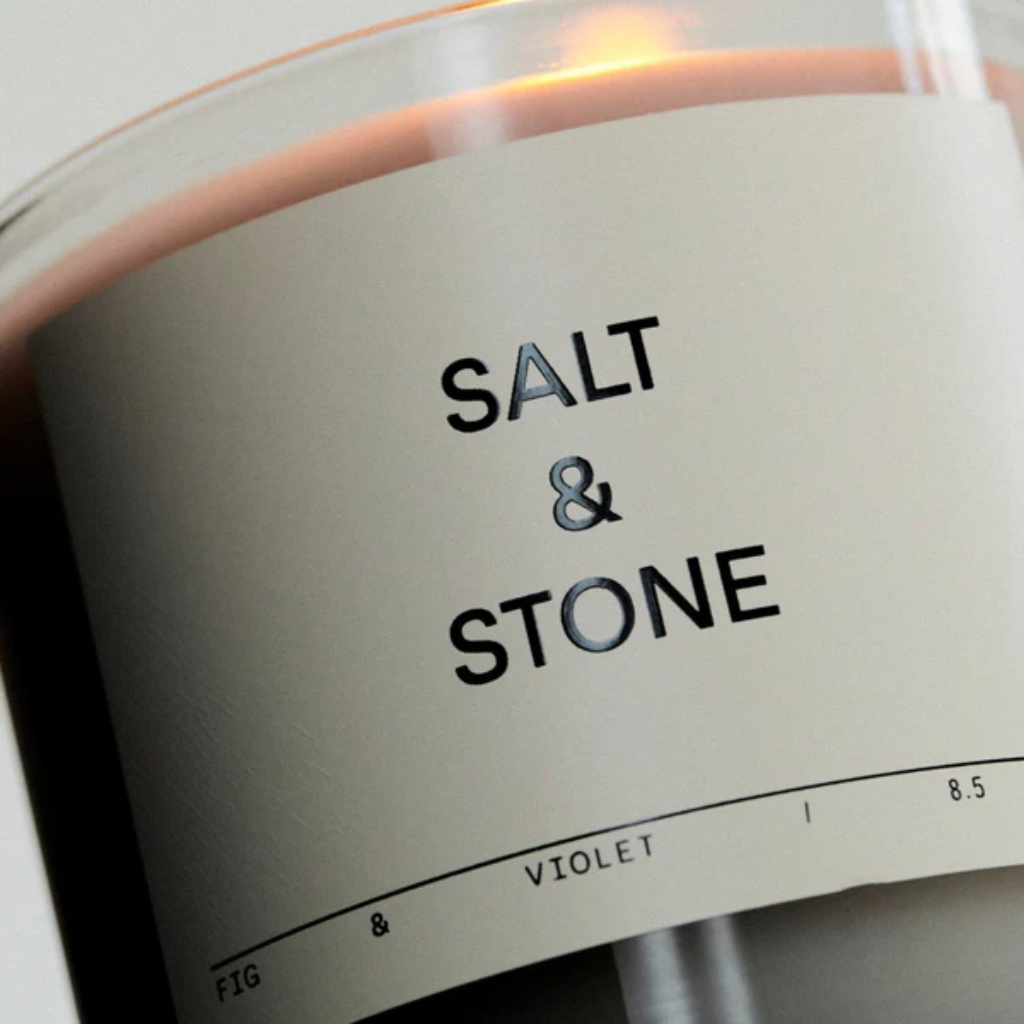 Salt & Stone | Scented Candle Fig & Violet - Naturelle