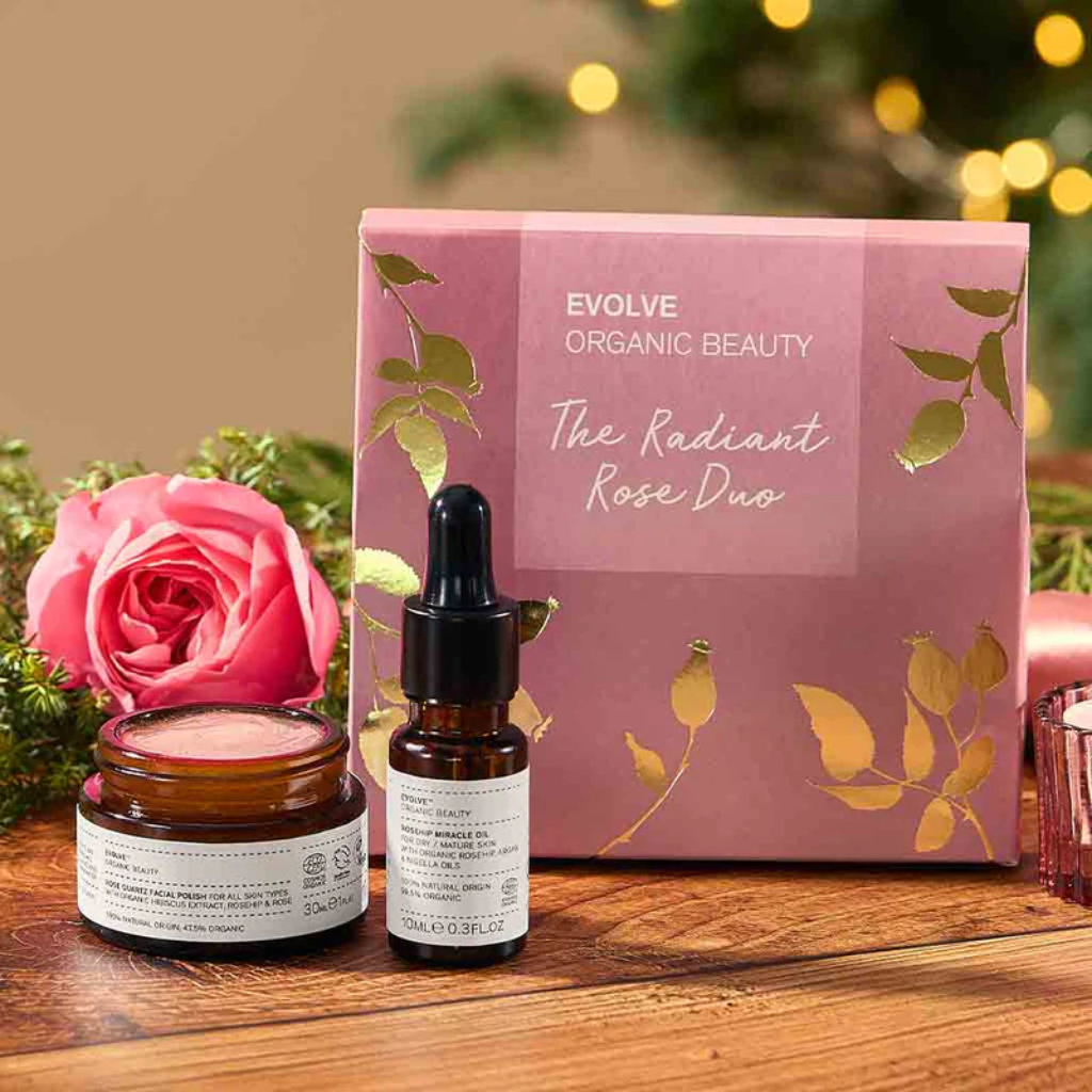 Evolve Organic Beauty | Radiant Rose Skincare Duo - Naturelle.fi