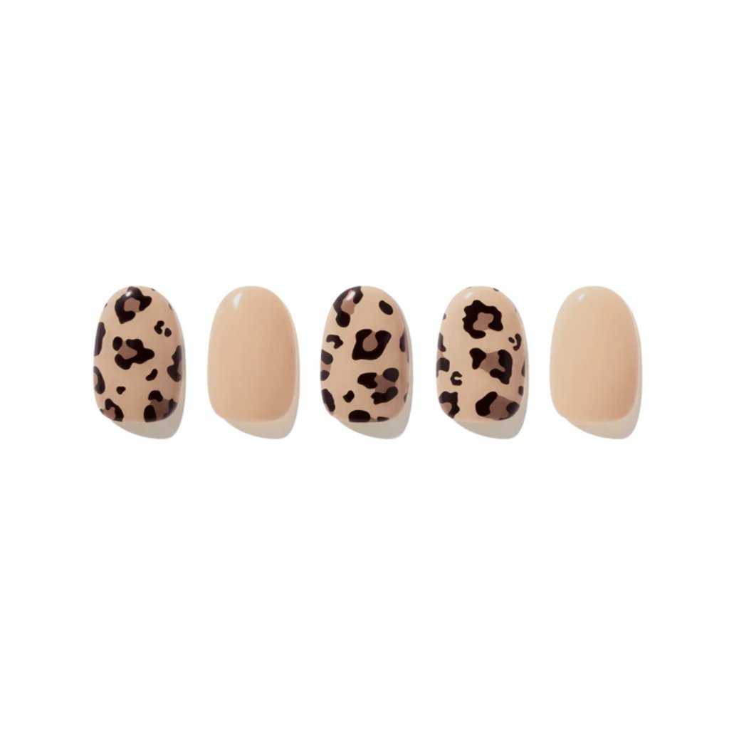 Edgeu | Gel Nail Sticker Kynsitarra - Leopard Neon Glow - Naturelle
