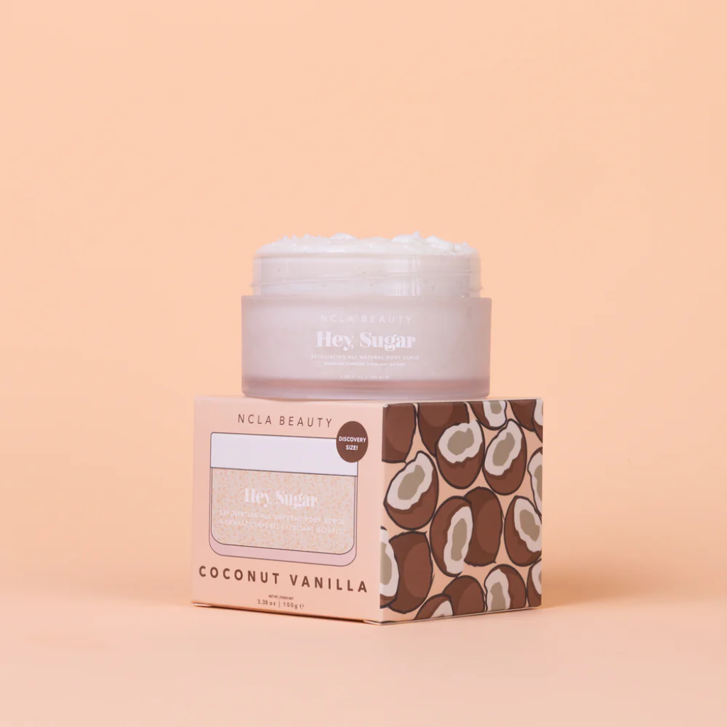 NCLA Beauty | Hey, Sugar Coconut Vanilla Body Scrub Discovery Size