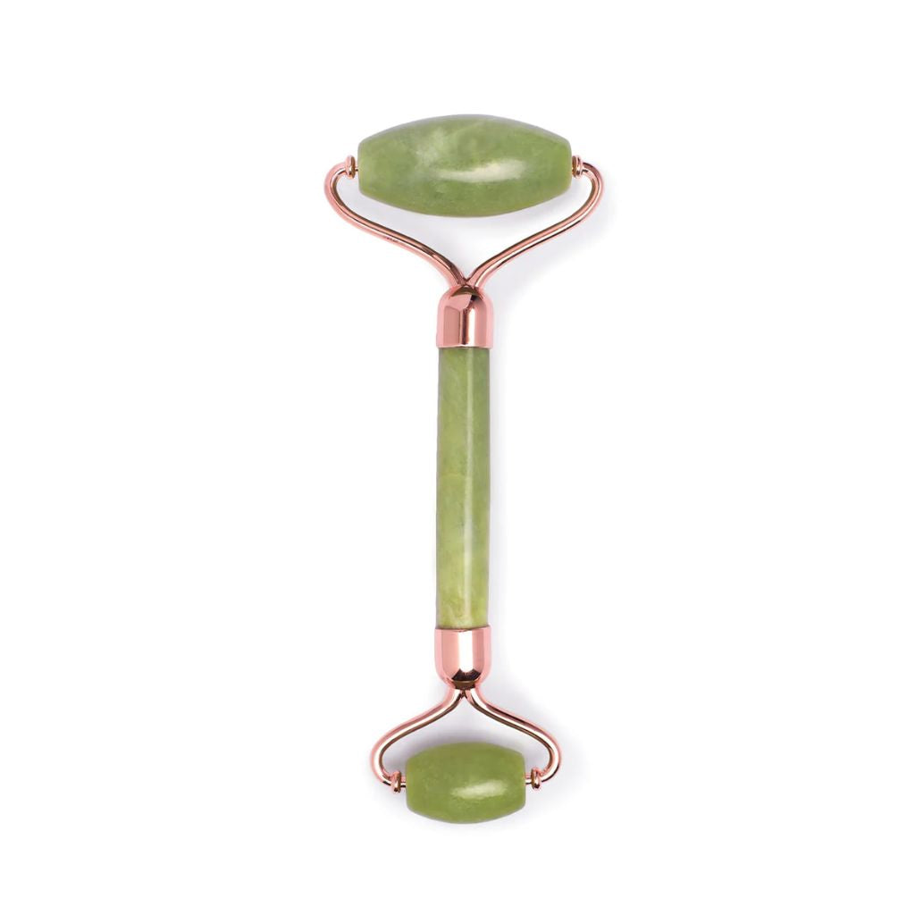 Earth Harbor | Island Jade Rose Gold Gemstone Facial Roller - Naturelle.fi