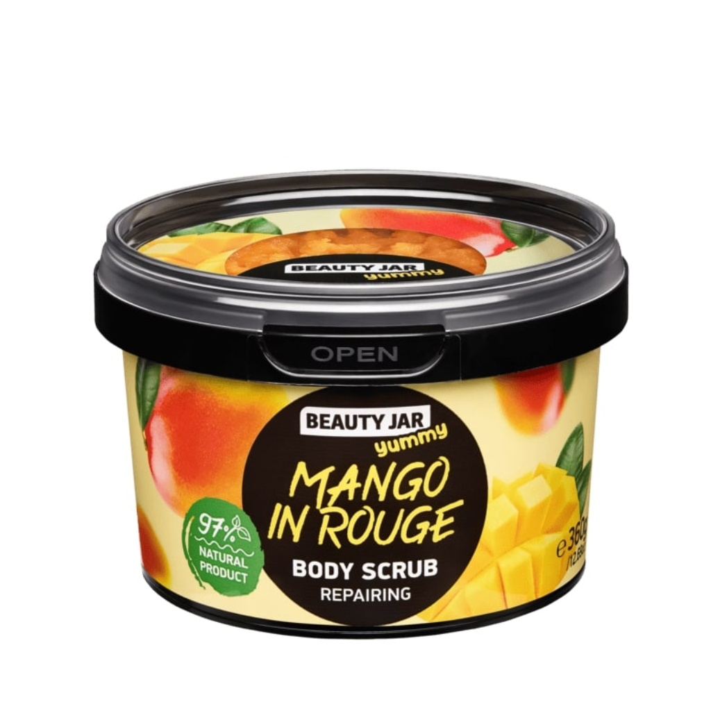 Beauty Jar Yummy! | Mango in Rouge Repairing Body Scrub - Naturelle