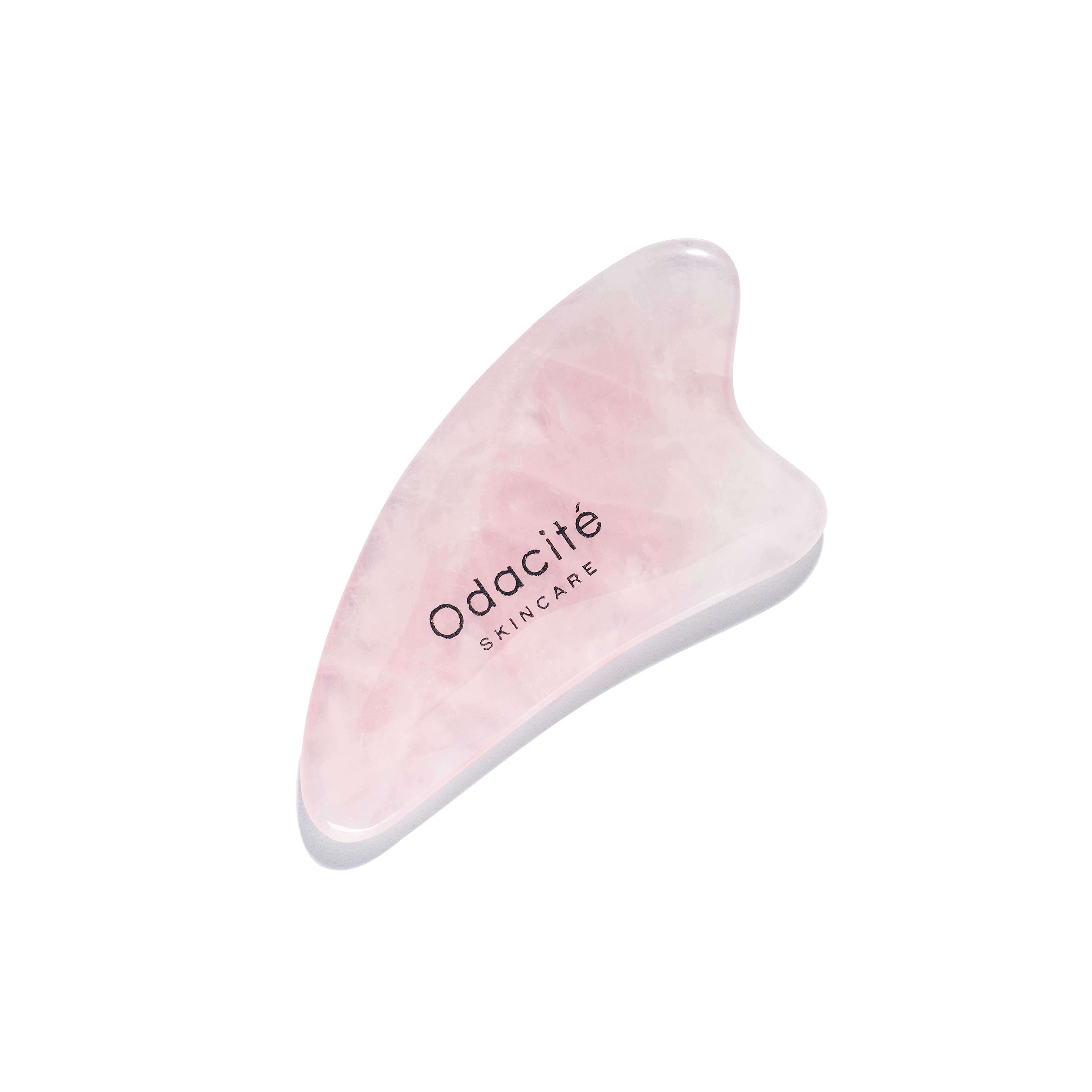 Odacité | Crystal Contour Rose Quartz Gua Sha - Naturelle.fi