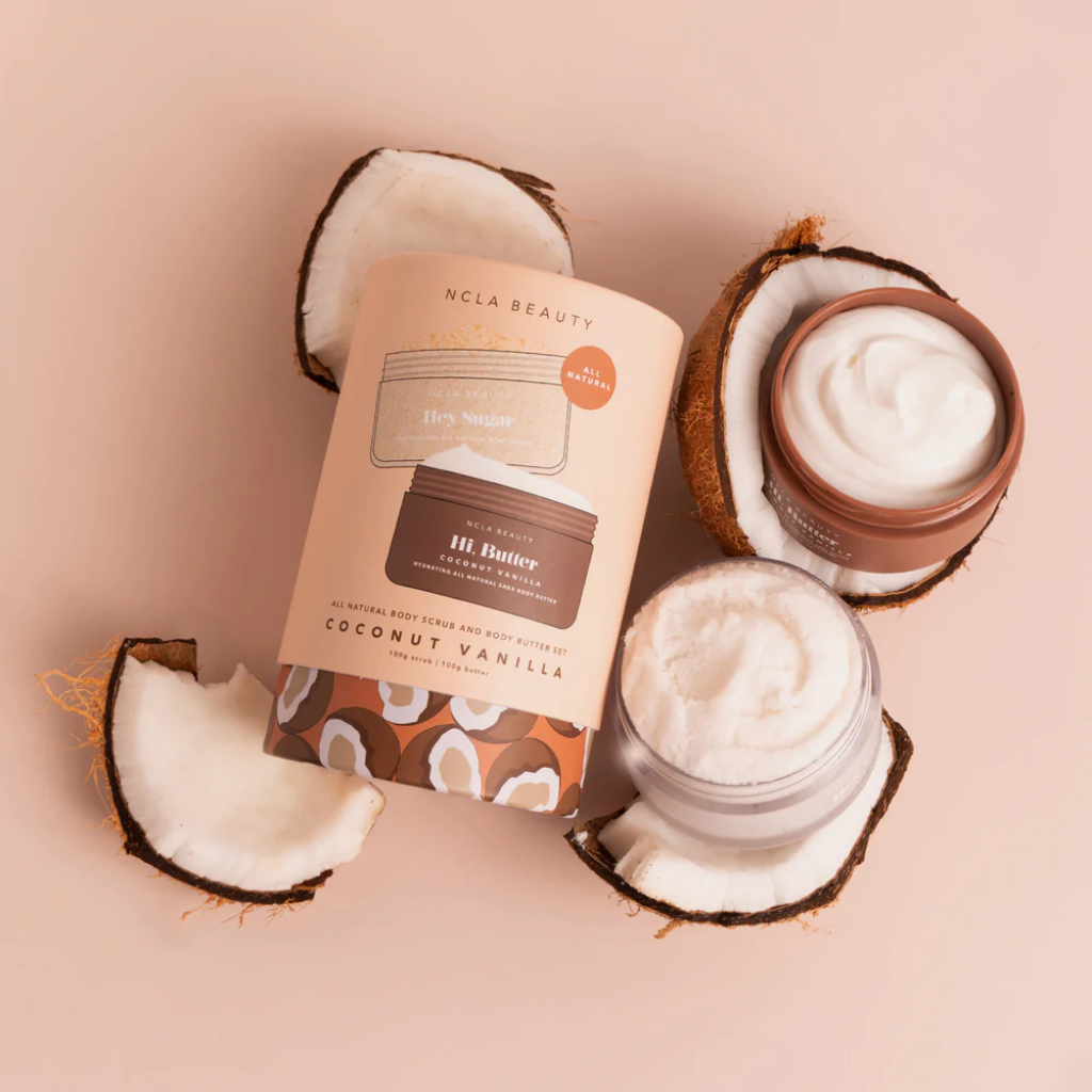NCLA Beauty | Coconut Vanilla Body Care Set - Naturelle.fi