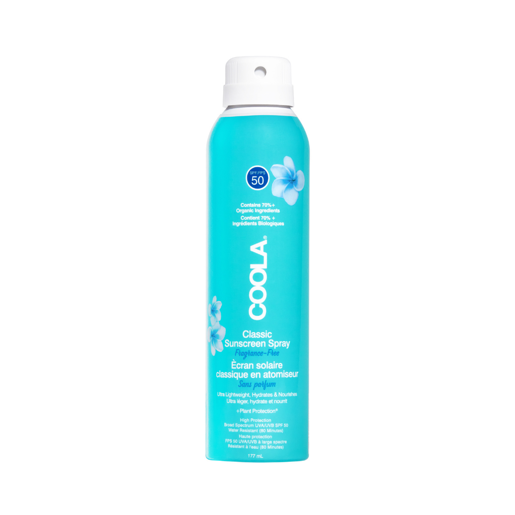 COOLA Classic Sunscreen Spay Fragrance-Free - Hajusteeton aurinkosuojasuihke SPF50