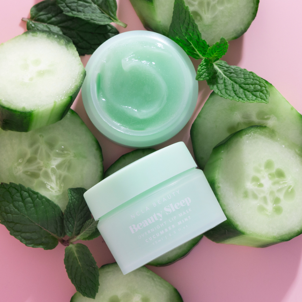 NCLA Beauty | Beauty Sleep Lip Mask Cucumber Mint - Naturelle.fi