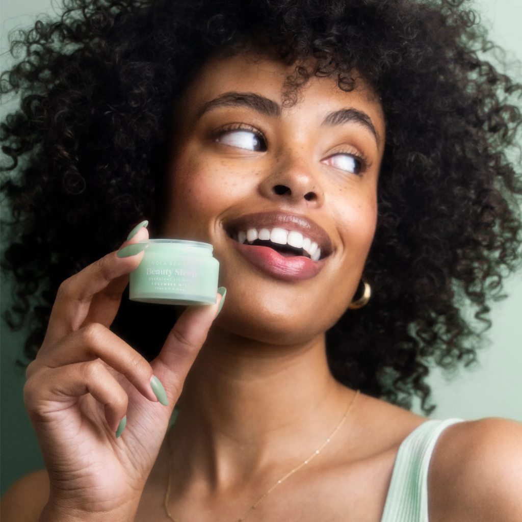 NCLA Beauty | Beauty Sleep Lip Mask Cucumber Mint - Naturelle.fi
