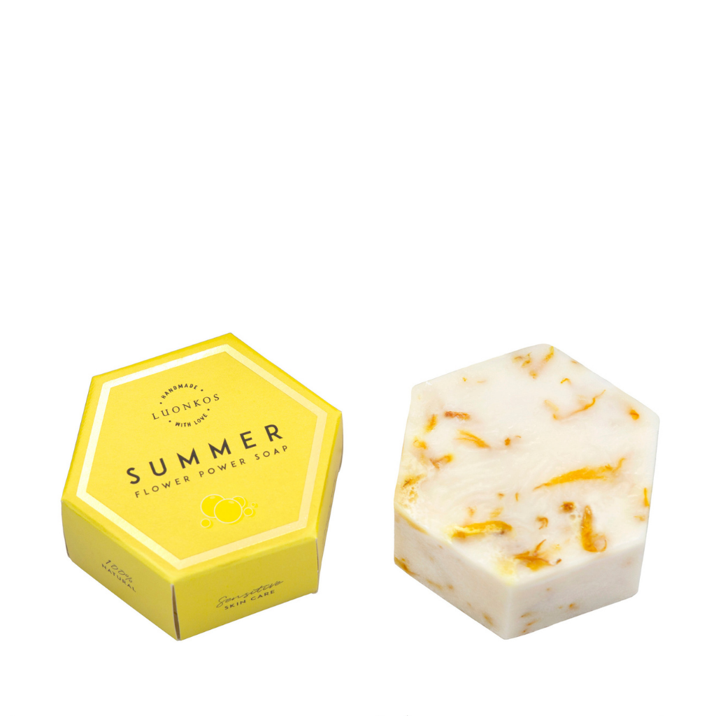 LUONKOS Summer Flower Power Soap Luonnonkosmetiikan palasaippua