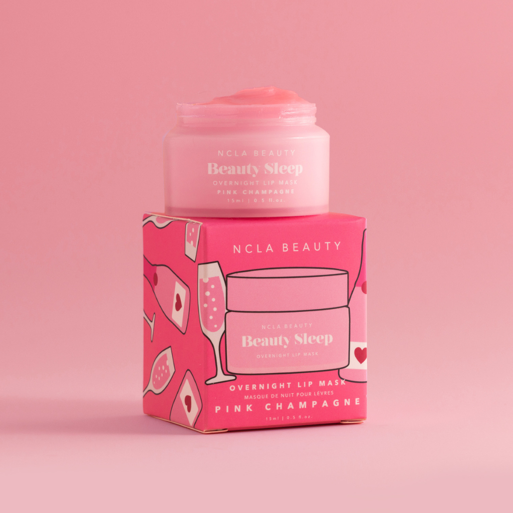 NCLA Beauty | Beauty Sleep Lip Mask Pink Champagne - Naturelle.fi