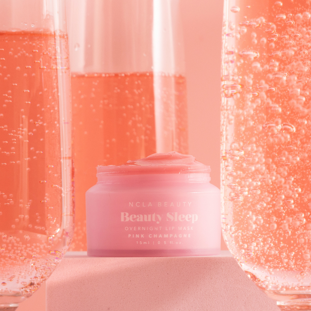 NCLA Beauty | Beauty Sleep Lip Mask Pink Champagne - Naturelle.fi