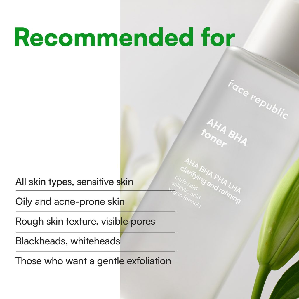 Face Republic | Clarifying AHA/BHA Toner - Naturelle