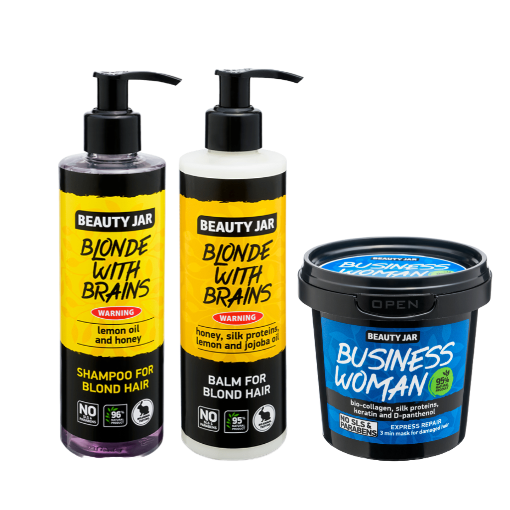 Blonde With Brains Hair Care Set | Outlet