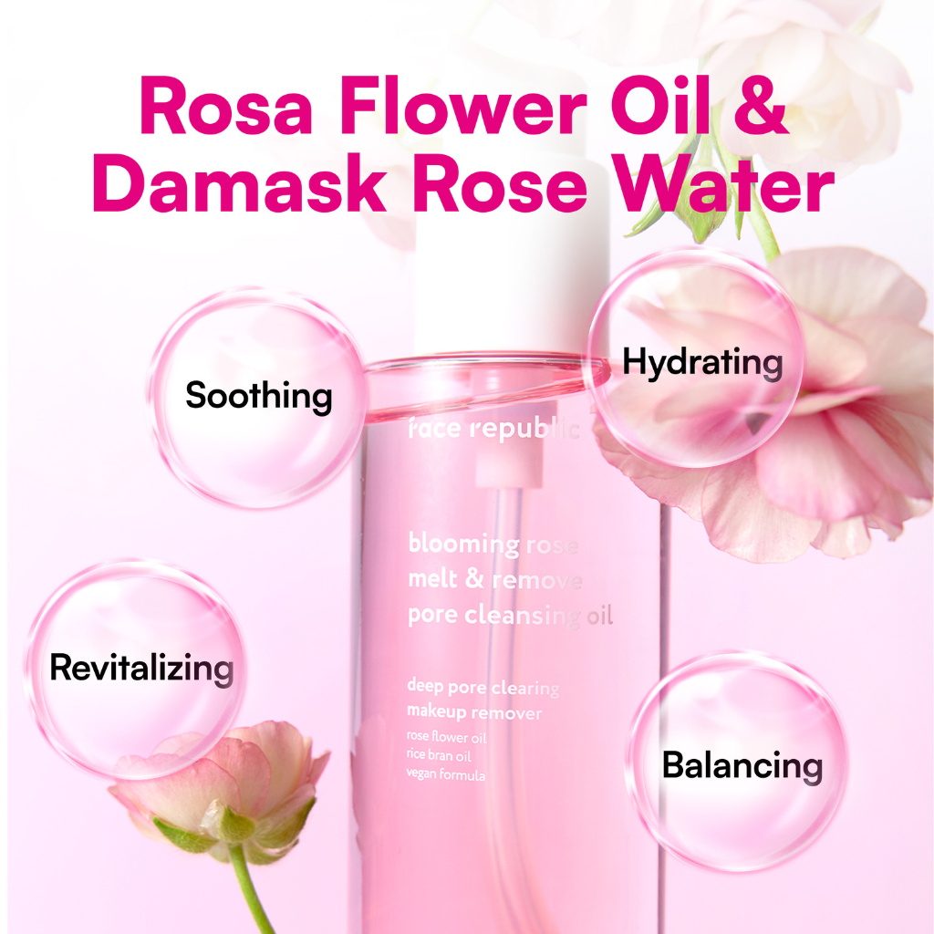 Face Republic | Blooming Rose Pore Cleansing Oil - Naturelle