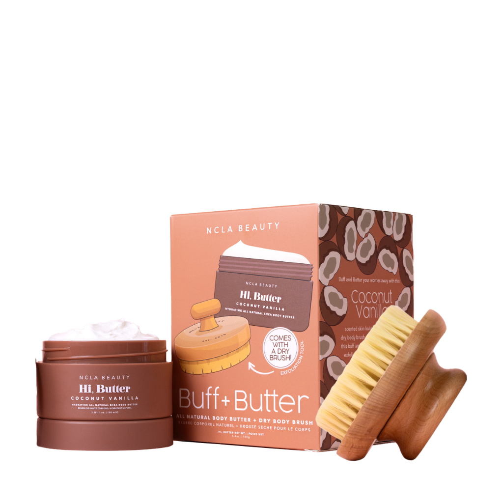 NCLA Beauty | Coconut Vanilla Buff & Butter Body Set - Naturelle.fi