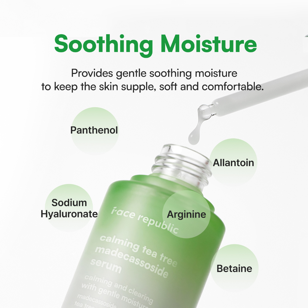 Face Republic | Calming Tea Tree Madecassoside Serum - Naturelle