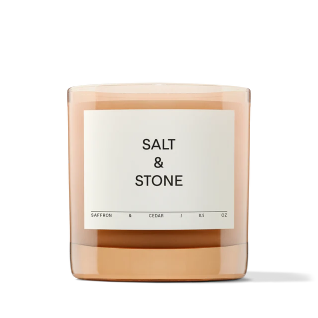 Salt & Stone | Scented Candle Saffron & Cedar Tuoksukynttilä - Naturelle