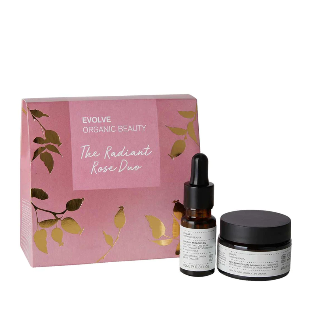 Evolve Organic Beauty | Radiant Rose Skincare Duo - Naturelle.fi