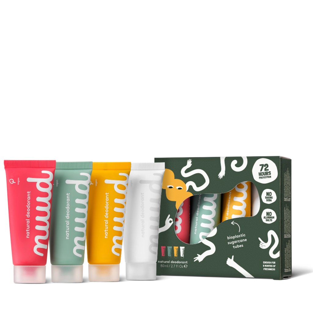 Nuud | All Natural Deodorant Family Pack | new cream - Naturelle