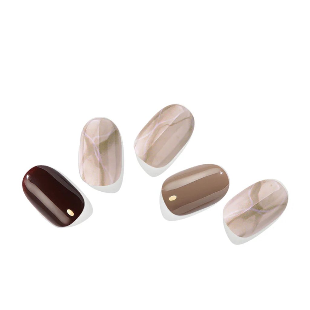 Edgeu | Gel Nail Sticker Kynsitarrat - Chocolat Nuance - Naturelle