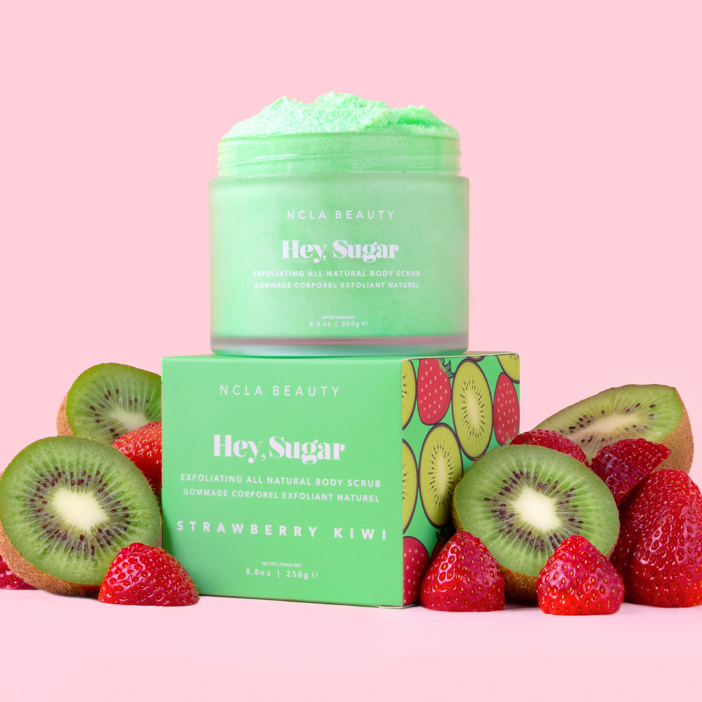 NCLA Beauty | Hey, Sugar Kiwi Strawberry Body Scrub - Naturelle.fi