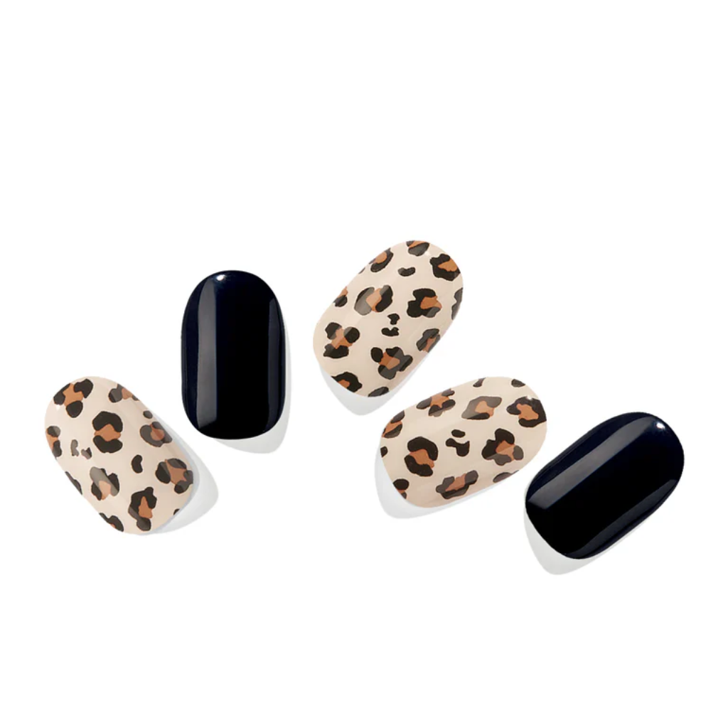 ÉDGEU | Gel Nail Sticker Leopard Black - Naturelle.fi