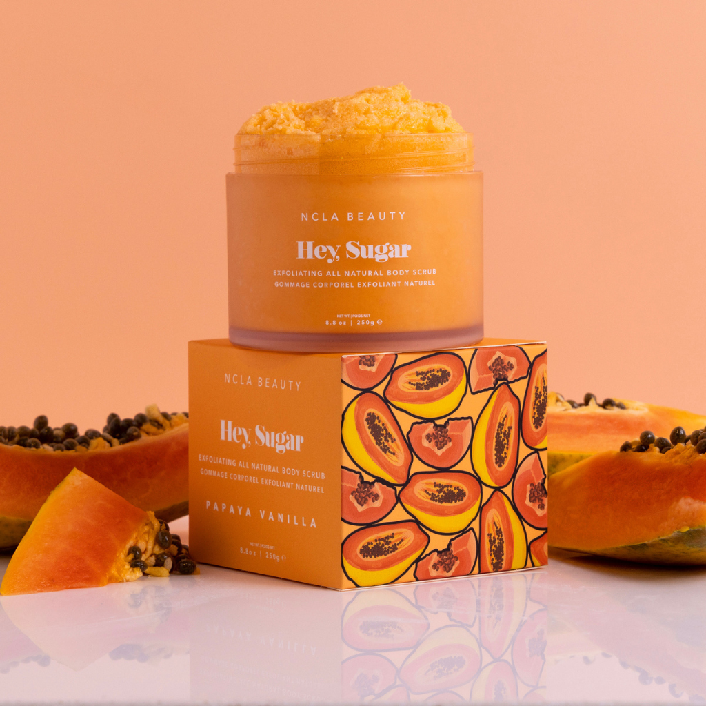 NCLA Beauty | Hey, Sugar Papaya Vanilla Body Scrub - Naturelle.fi