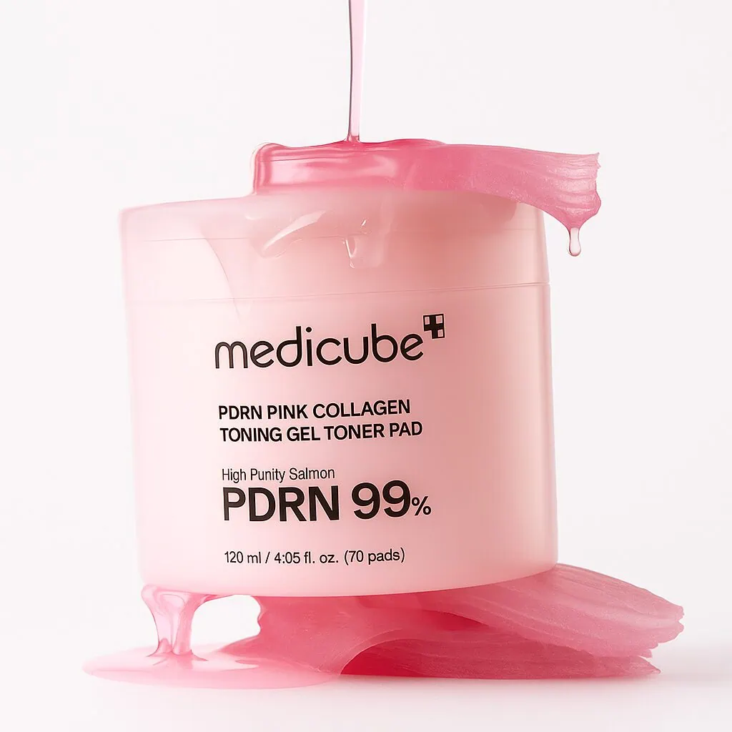 Medicube Pdrn Pink Collagen Toner Pad - Hydrating, Firming & Brightening