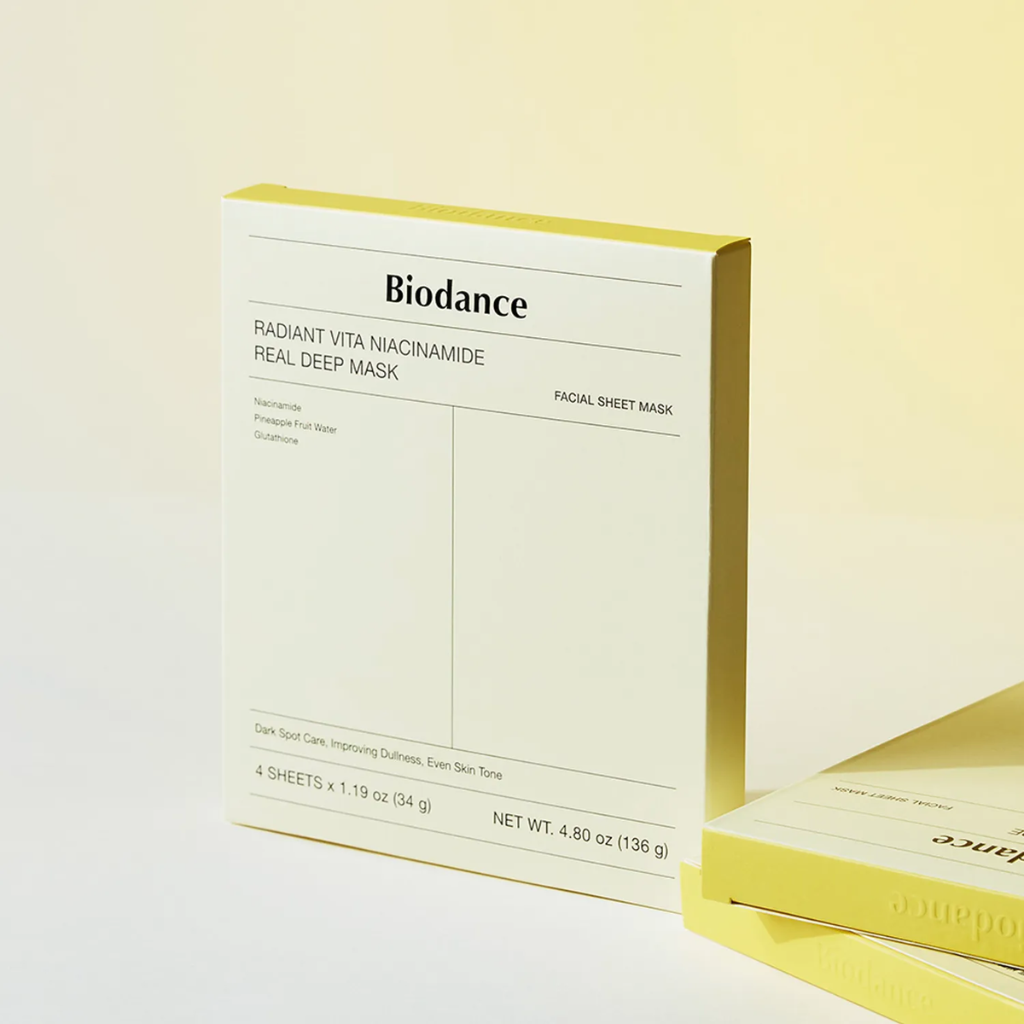 Biodance Radiant Vita Niacinamide Real Deep Mask 4-pack