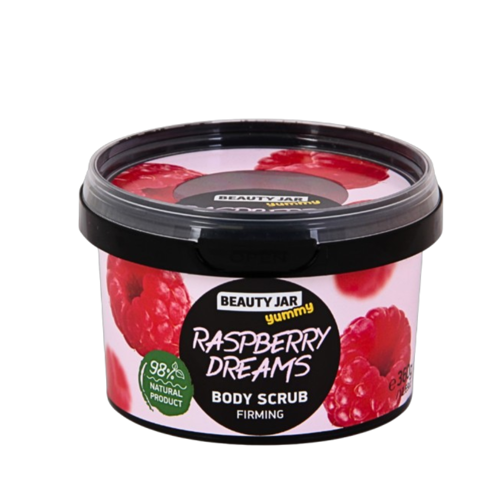 Beauty Jar Yummy! | Raspberry Dreams Firming  Body Scrub - Naturelle