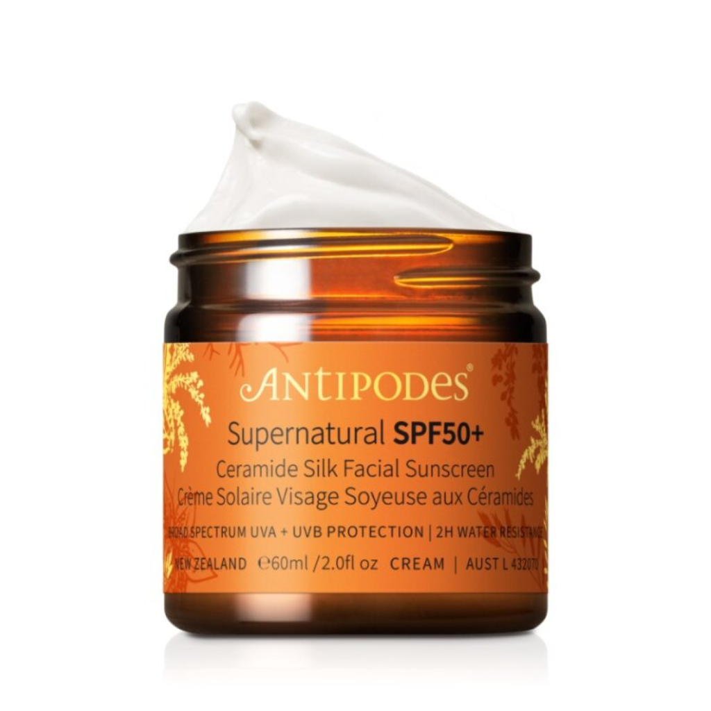 Antipodes | Supernatural SPF50 Ceramide Silk Facial Sunscreen - Naturelle.fi