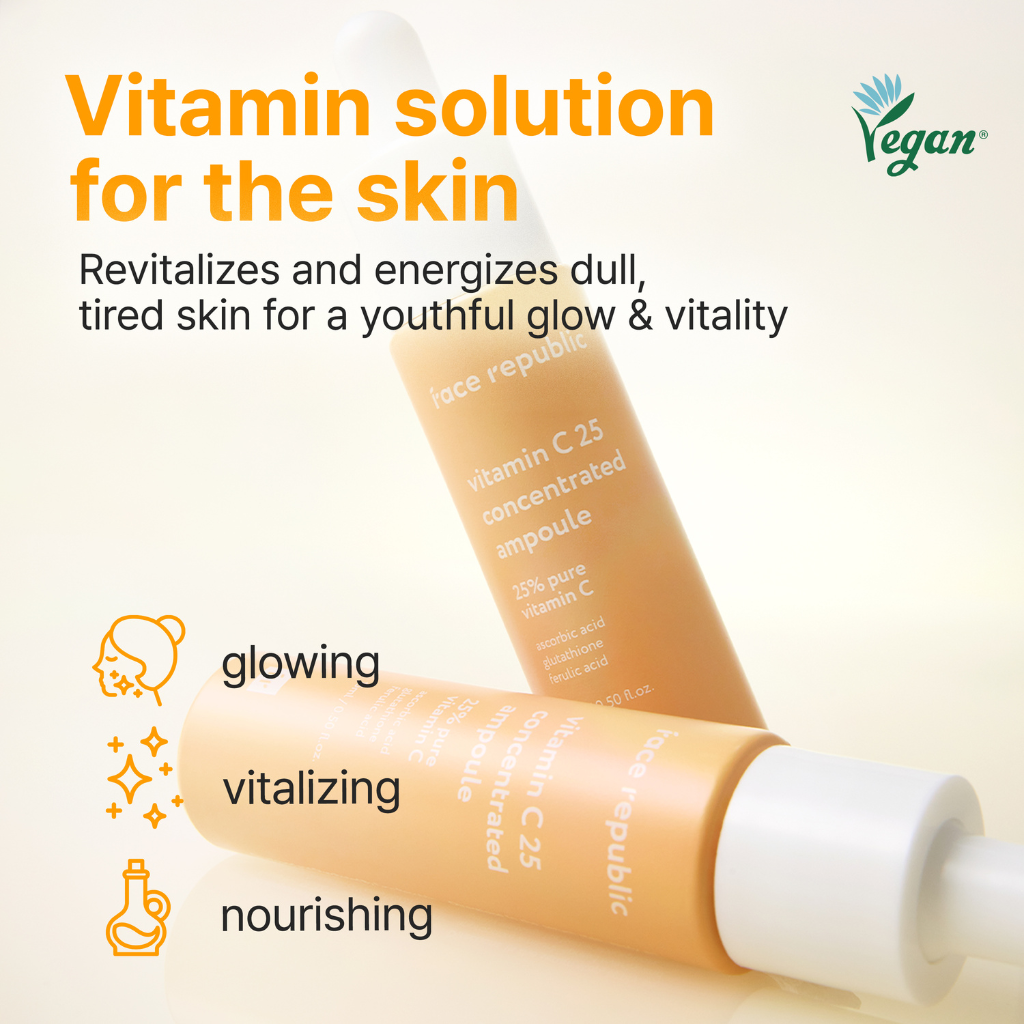 Face Republic | Vitamin C 25 Concentrated Ampoule - Naturelle