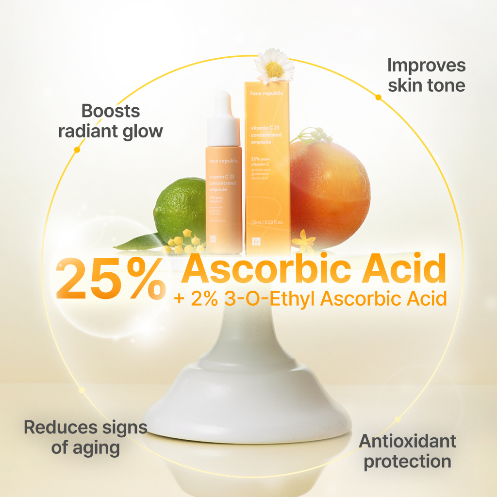 Face Republic | Vitamin C 25 Concentrated Ampoule - Naturelle