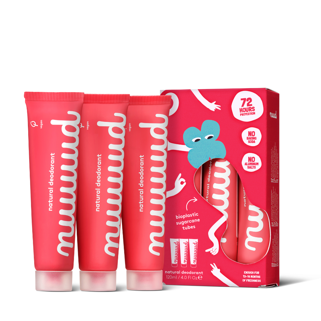 Nuud | All Natural Deodorant - XXL Pack New cream - Naturelle