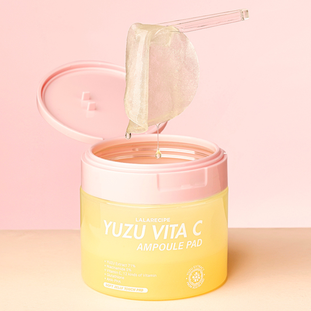 LALARECIPE | Yuzu Vita C Brightening Ampoule Pad 