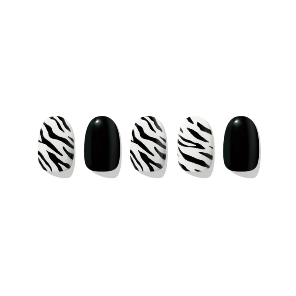 ÉDGEU | Gel Nail Sticker Zebra Neon Glow - Naturelle.fi