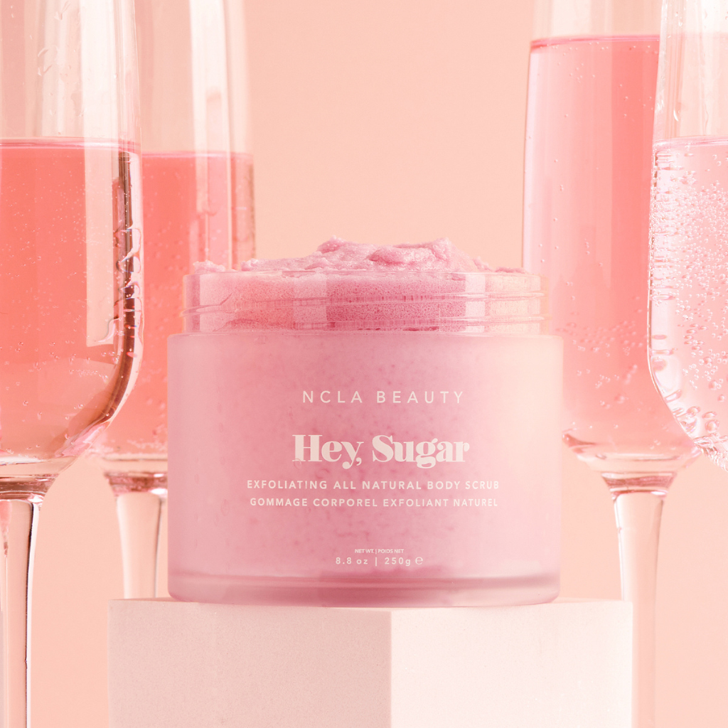 NCLA Beauty | Hey, Sugar Pink Champagne Body Scrub - Naturelle.fi