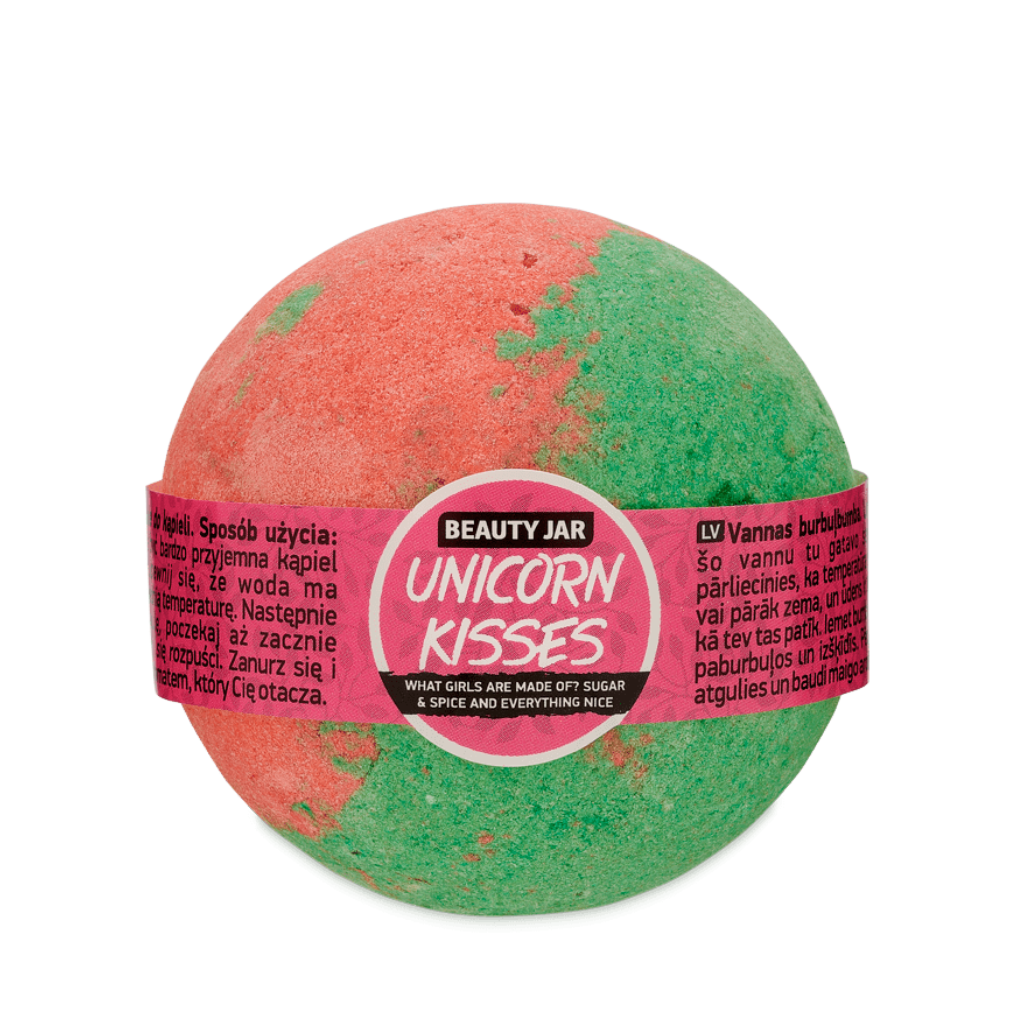 Beauty Jar | Unicorn Kisses Rhubarb & Strawberry Bath Bomb - Naturelle.fi